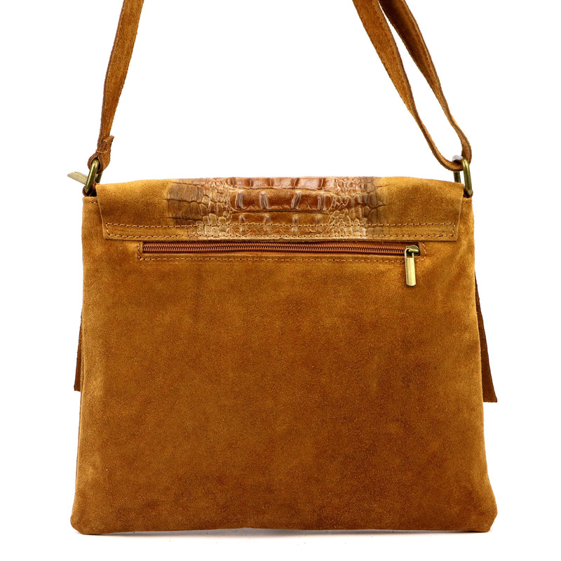 Damska torebka ze skóry naturalnej Luka 26-076 CROCO