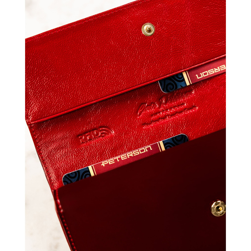 Skórzany damski portfel Peterson PTN BC-421028