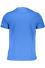 NIEBIESKI T-SHIRT Z KRÓTKIM RĘKAWEM LA MARTINA