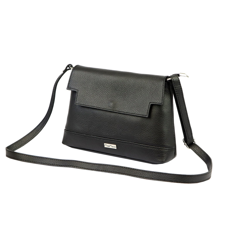 MiaMore damska listonoszka przez ramię skóra naturalna torebka z klapą