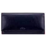 Podłużna Duża damska portmonetka skórzana na zatrzask EL FORREST RFID