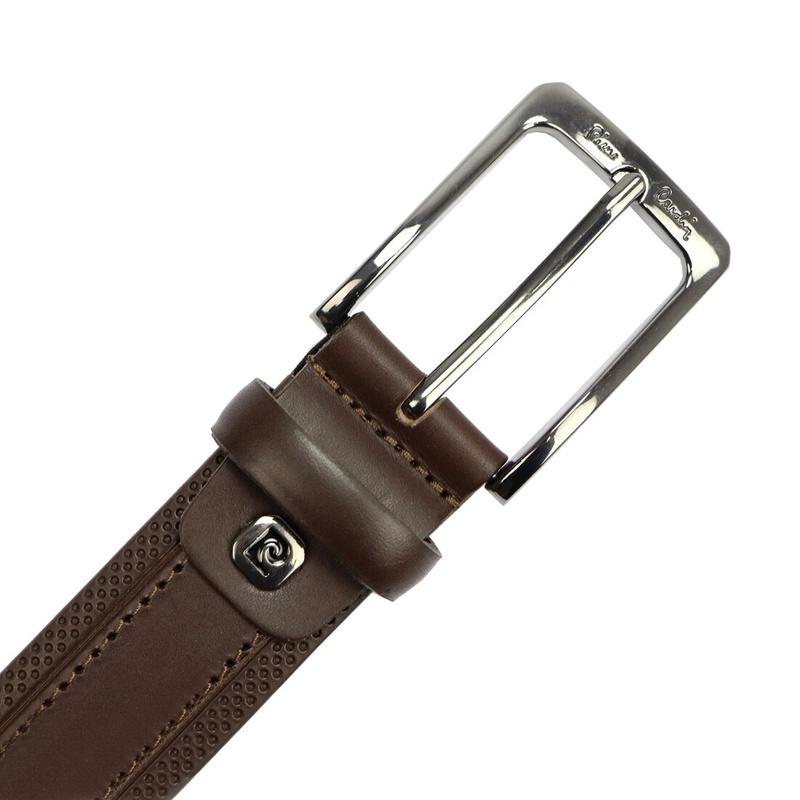 Pierre Cardin Męski Pasek do spodni Skóra naturalna Klasyczna Klamra