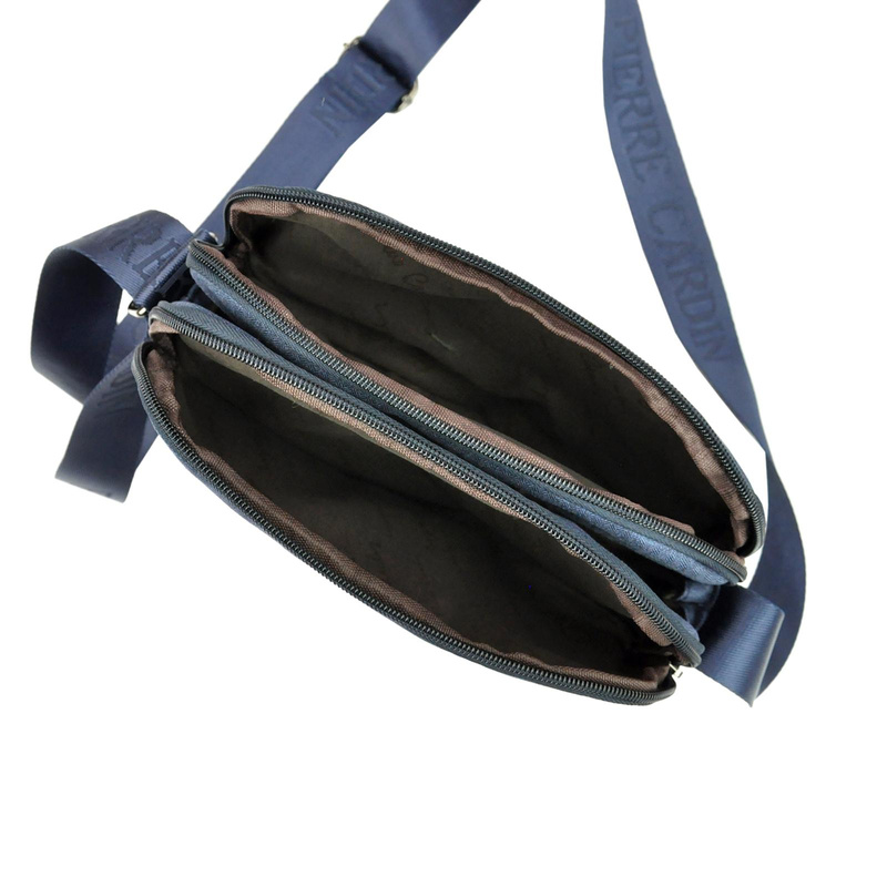 Pierre Cardin męska saszetka przez ramię miejska dwukomorowa torba