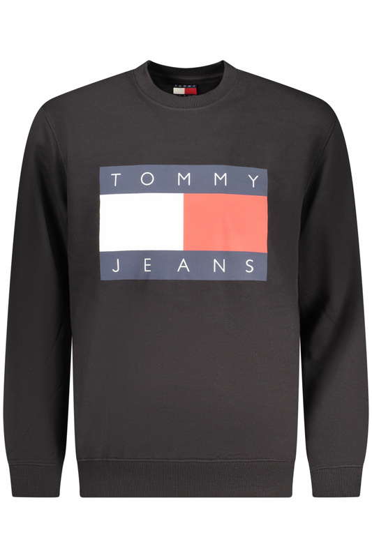 TOMMY HILFIGER MĘSKA CZARNA BLUZA Z ROZPIĘCIEM