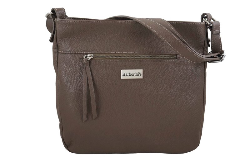 Torebka codzienna skórzana damska - Brązowa jasna