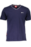 SLAZENGER T-SHIRT Z KRÓTKIM RĘKAWEM MĘSKI NIEBIESKI