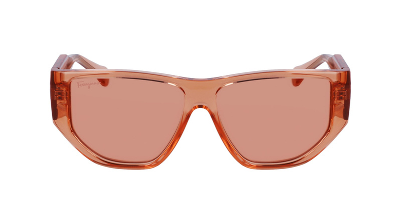 Okulary FERRAGAMO SF1077S-838. Okulary przeciwsłoneczne, Kolor pomarańczowy. Unisex.