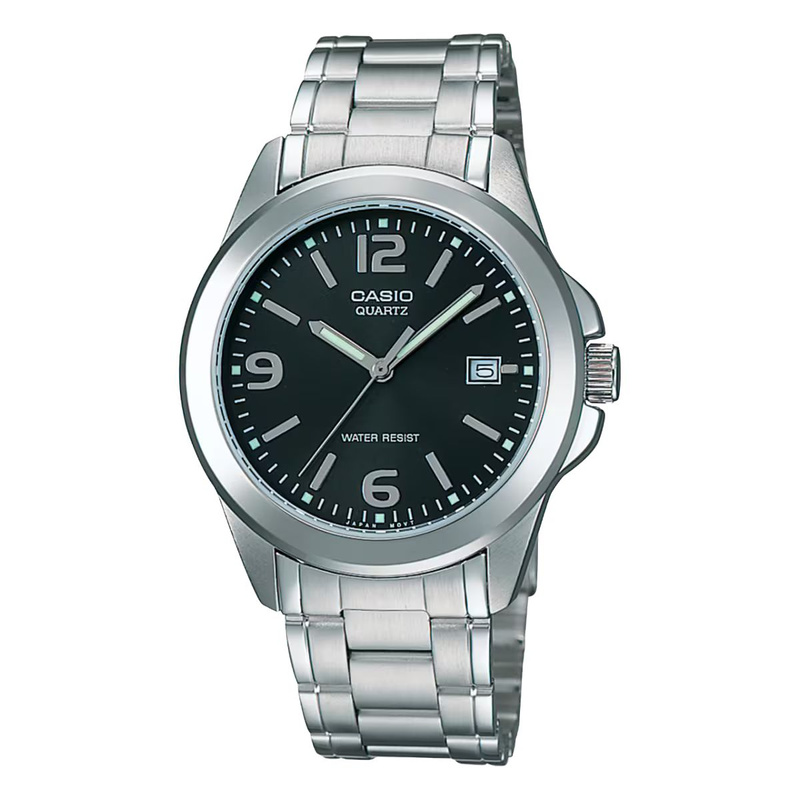 Zegarek CASIO MTP-1215A-1A. Kwarcowy, Kolor czarny. Mężczyzna.