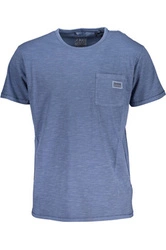 NIEBIESKI T-SHIRT MĘSKI Z KRÓTKIM RĘKAWEM GUESS JEANS