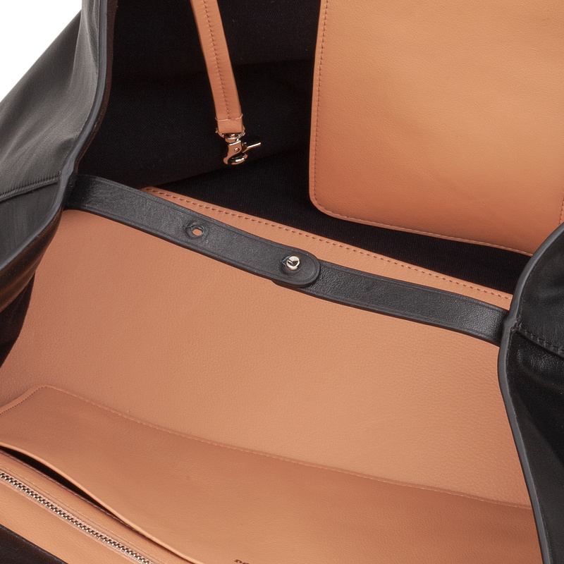 DUDU damska shopperbag skóra naturalna torebka na ramię z kieszeniami