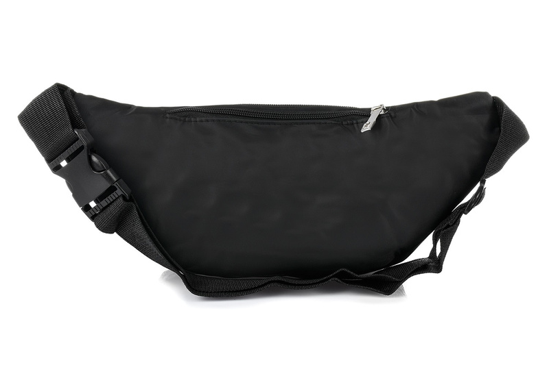 Saszetka nerka UNISEX kodura pojemna solidna czarna Beltimore C28