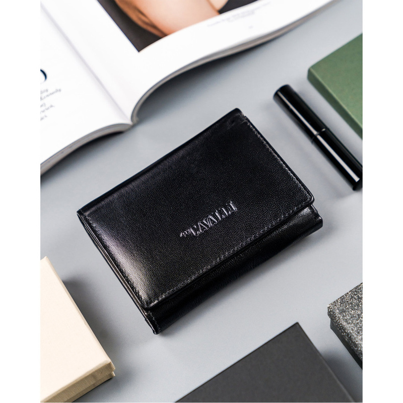 Skórzany kompaktowy damski portfel od 4U Cavaldi