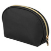 Czarna kosmetyczka ze skóry ekologicznej zamykana suwakiem - Rovicky