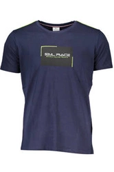 NIEBIESKI MĘSKI T-SHIRT Z KRÓTKIM RĘKAWEM SZKOŁA MORSKA