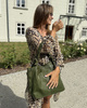 Torba skórzana wysokogatunkowa na ramię styl miejski shoulder leather bag - MARCO MAZZINI zielona