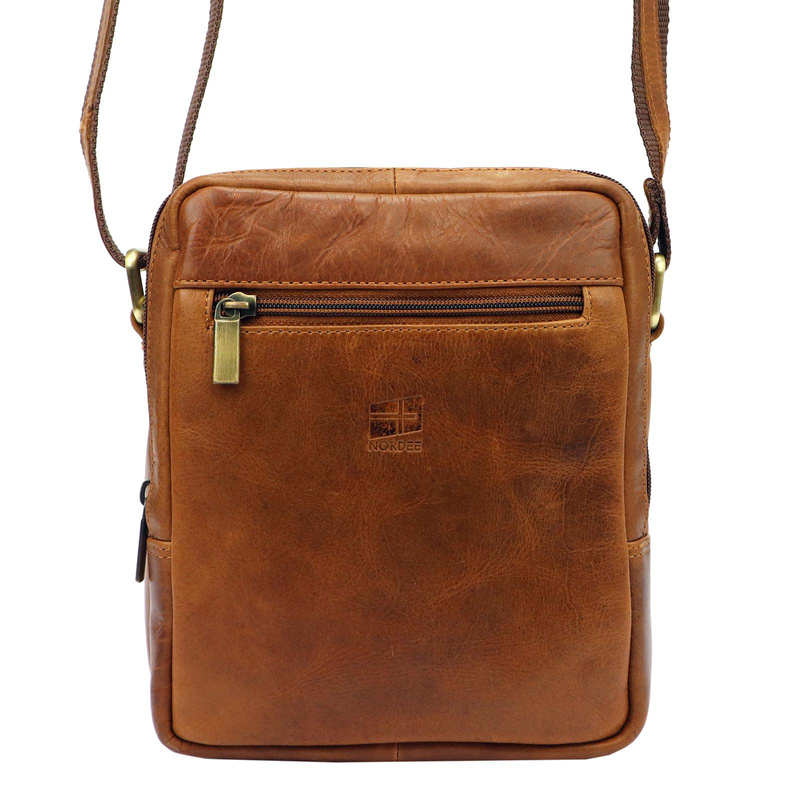 Saszetka męska z naturalnej skóry Nordee MSD-03 GM06