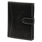 Money Kepper męski portfel skóra naturalna pionowy zamykany styl WILD WEST