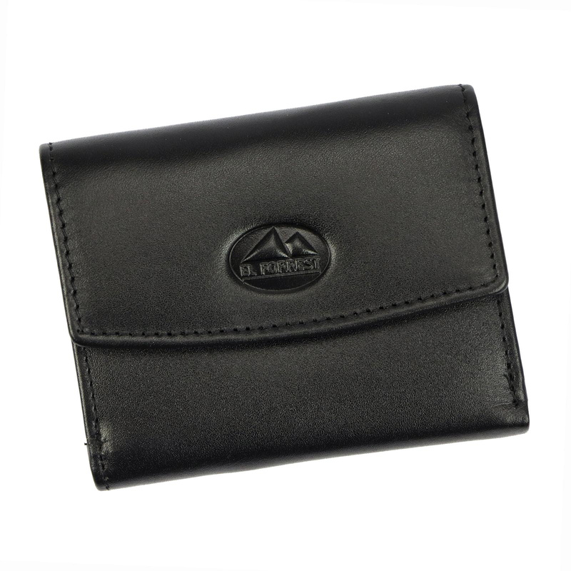 Skórzany damski mały portfel zatrzask portmonetka EL FORREST RFID