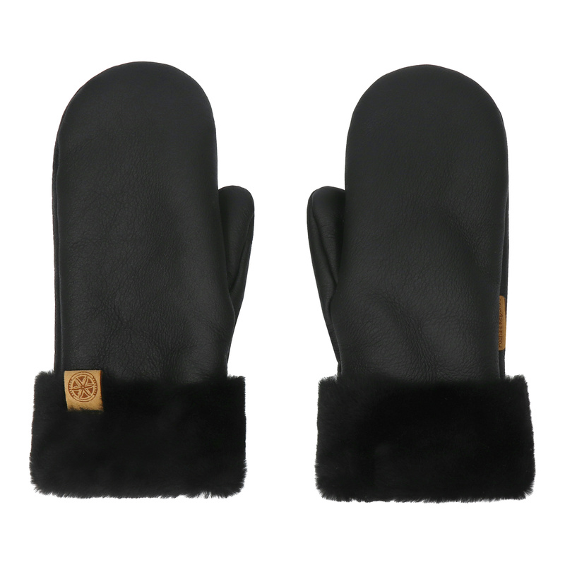 Ciepłe rękawiczki skórzane z jednym palcem owca