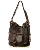 Torba skórzana dla wymagających z opcją plecak old school leather bag - MARCO MAZZINI ciemny brąz caffe
