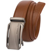 Pasek męski skórzany klamra automatyczna brązowy Beltimore A51 : Kolory - brązowy, beżowy, Rozmiar pasków - r.100-115 cm