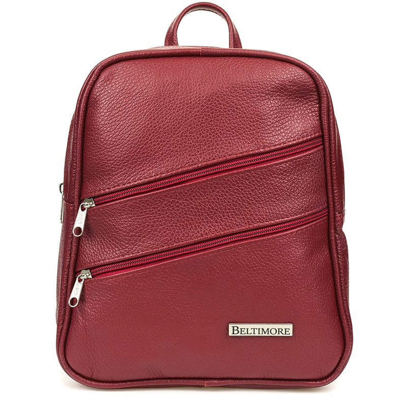 Czarny plecak torebka damska Skórzana Beltimore 022