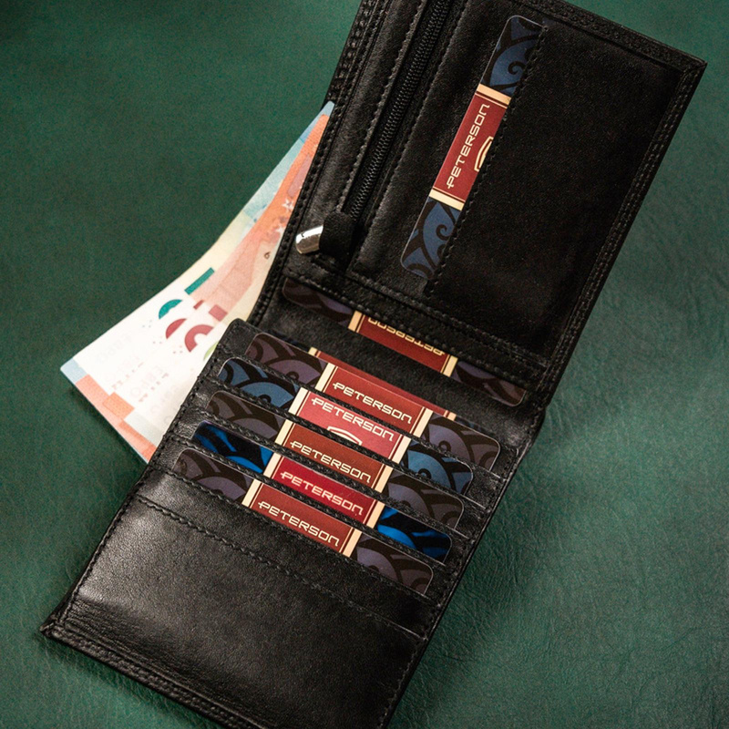 Skórzany męski portfel Peterson MR-08-CN