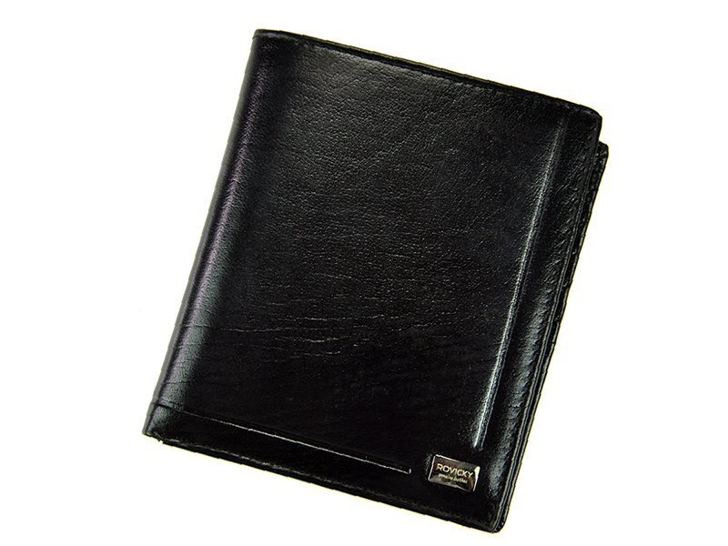 Skórzany męski portfel Rovicky PC-106-BAR RFID