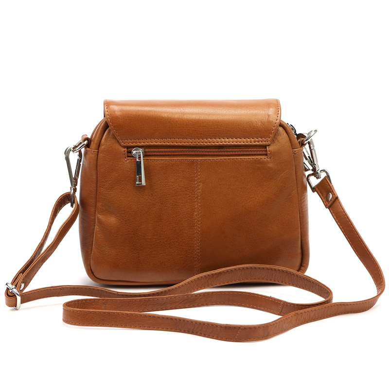 El Forrest damska listonosza skórzana torebka przez ramię z kieszeniami