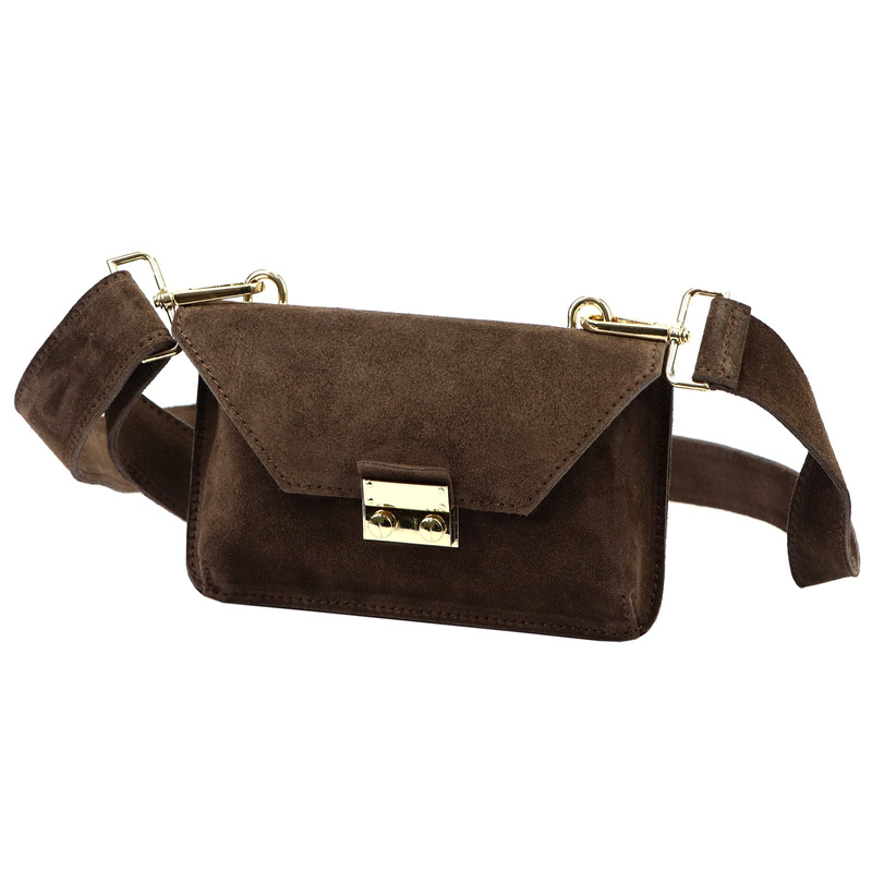 Miejska Zgrabna damska listonoszka zamszowa torebka przez ramię Luka