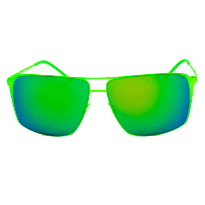 Okulary ITALIA INDEPENDENT 0210-033-000. Okulary przeciwsłoneczne, Kolor zielony. Mężczyzna.