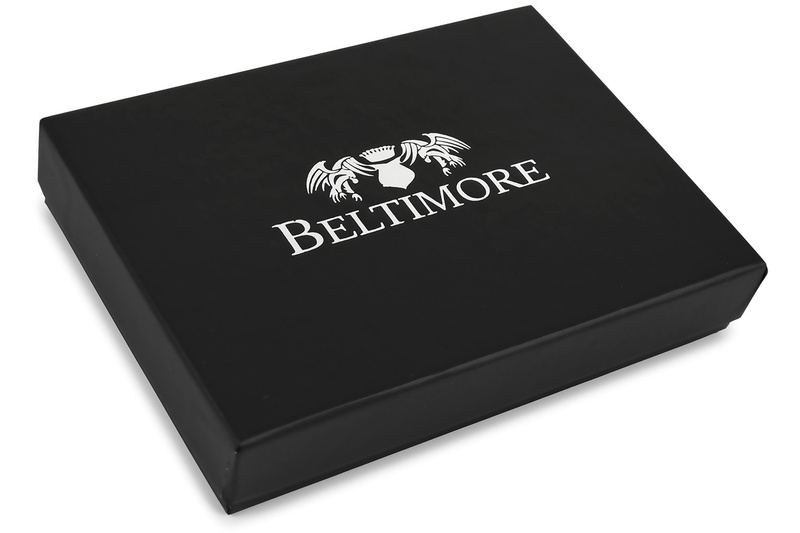 Etui na dokumenty karty brąz skórzane slim Beltimore G95