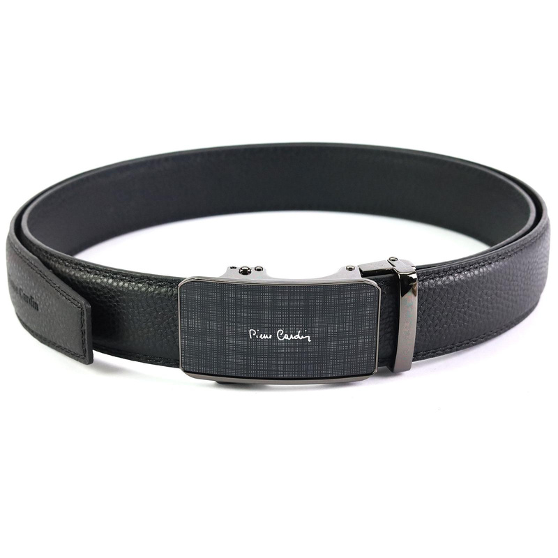 Pierre Cardin pasek do spodni męski skóra naturalna klamra samozaciskowa