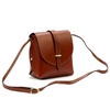 Gregorio damska listonoszka skora naturalna torebka z klapą na ramię