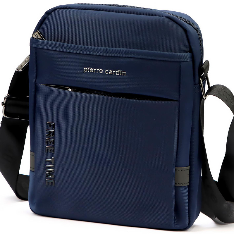 Męska pojemna saszetka z kieszeniami Pierre Cardin