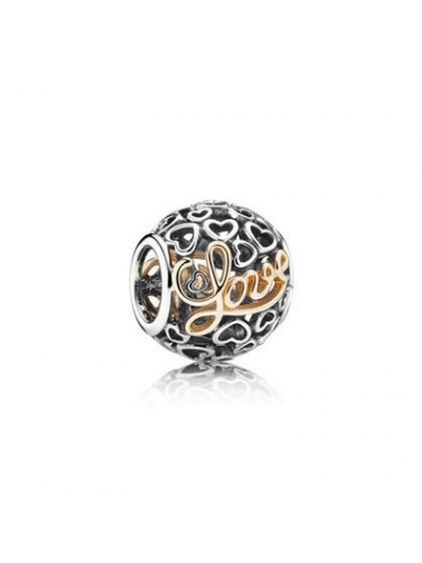 Damski charms Pandora 791425 srebrny, pozłacany 14K
