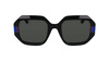 Okulary KARL LAGERFELD KL6124S-001. Okulary przeciwsłoneczne, Kolor czarny. Kobieta.