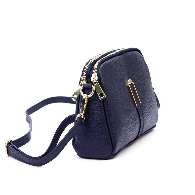 Luka Dwukomorowa stylowa damska skórzana listonoszka torebka na ramię