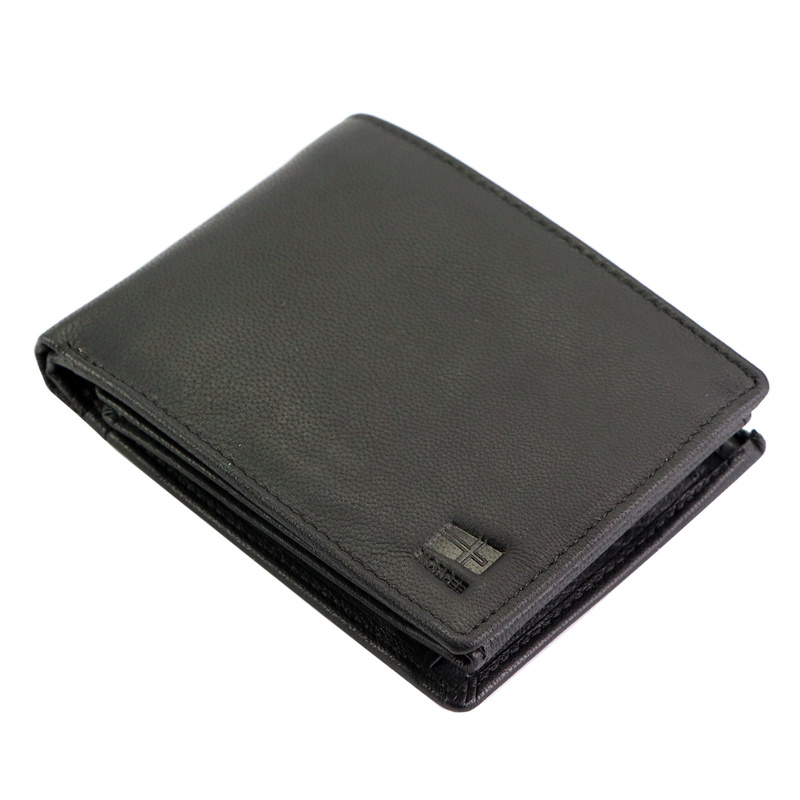 Nordee męski portfel rozbudowany skóra naturalna pojemny z przegrodami