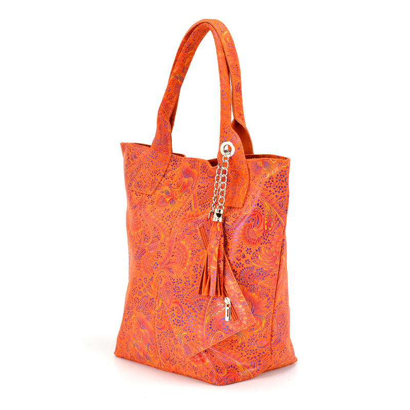 Shopperbag Torebka skórzana vp172 folk