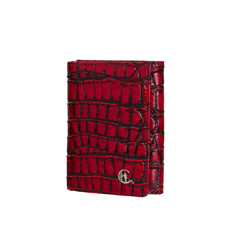 Czerwony portfel damski Canaletto croco PD1135s96 RFID