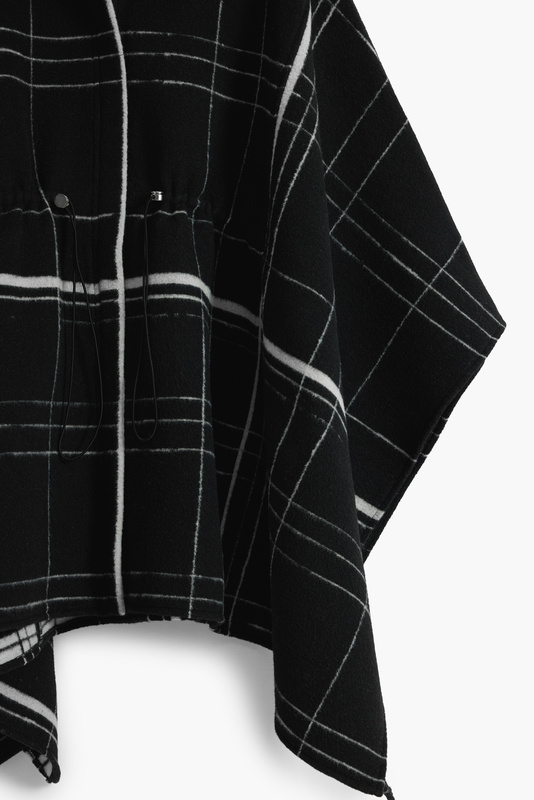 DESIGUAL PONCHO DAMSKI CZARNY