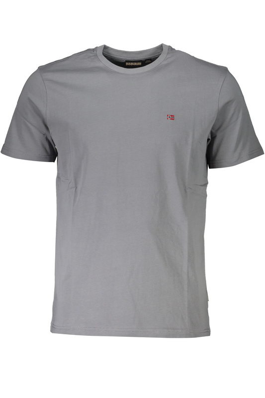 NIEBIESKI T-SHIRT MĘSKI NAPAPIJRI Z KRÓTKIM RĘKAWEM
