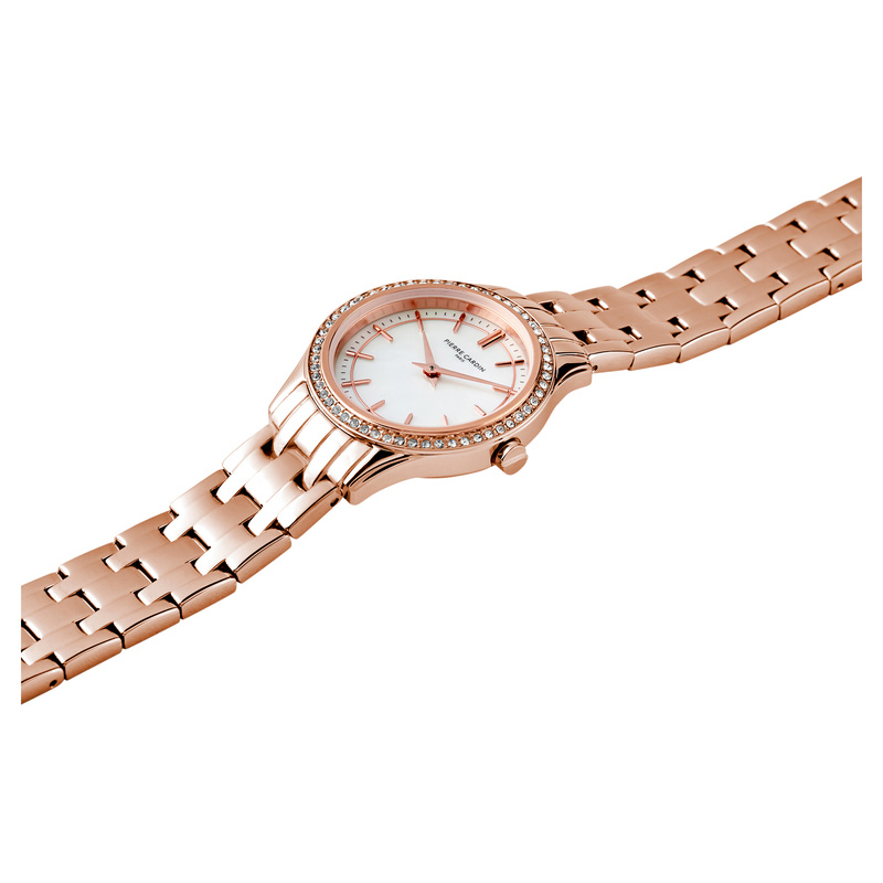 Zegarek PIERRE CARDIN CF.0611.SC.RG. Kwarcowy, Kolor biały. Kobieta.