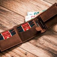 Skórzany męski portfel Peterson PTN 304G HUNTER