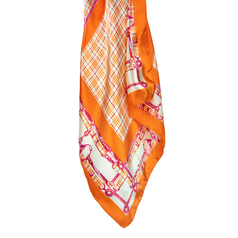 Apaszka Satin Plaid Chain XS