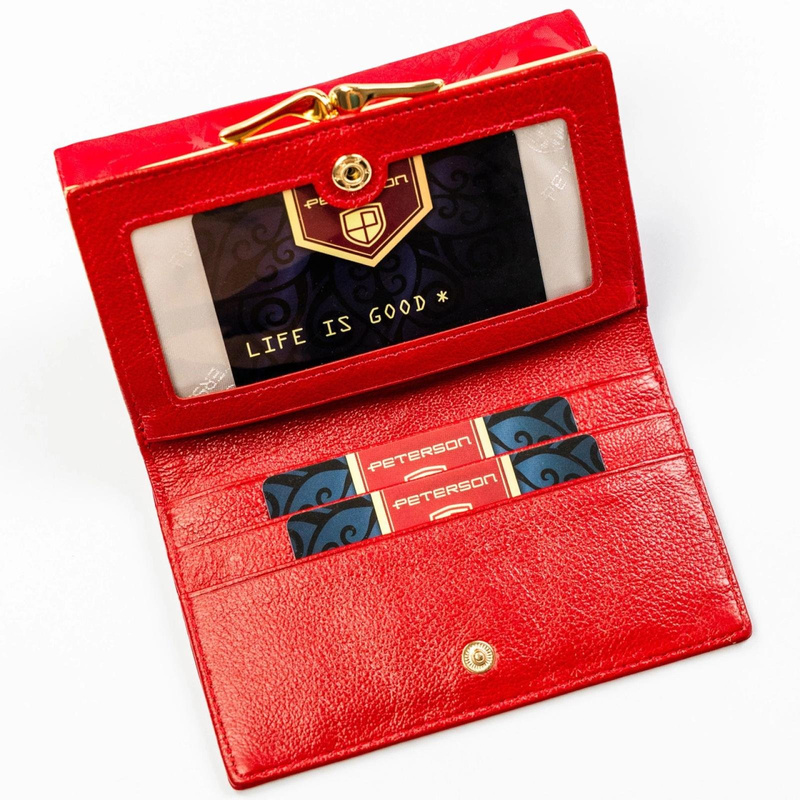 Skórzany damski portfel Peterson PTN PS108-MLF