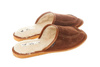 Wójciak Podhale ocieplane męskie domowe kapcie skóra naturalna zabudowane