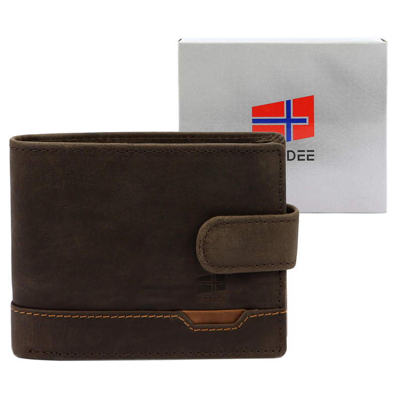 Skórzany męski portfel Nordee HJORT N992L
