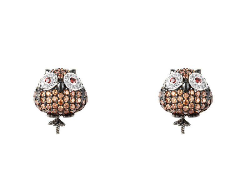 Biżuteria LANCASTER JLA-EAR-OWL-4. PENDING, Kolor czarny brązowy. Kobieta.